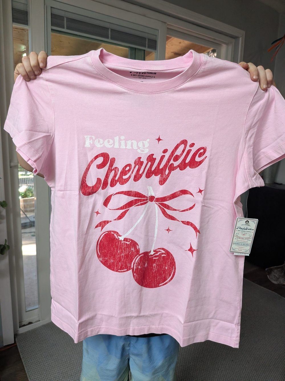 Feeling Cherrific Graphic Tee – Women's Medium 🍒 Flag and Anthem